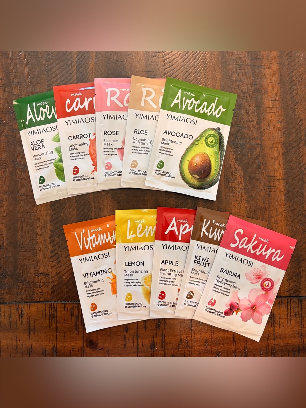 Yimiaosi 10 count facial masks
